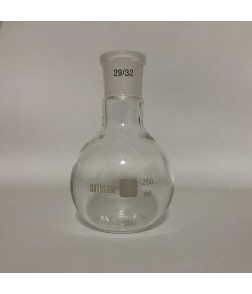 CAM BALON DİBİ DÜZ NS 29/32 ŞİLİFLİ 250ML CAM BALON DİBİ DÜZ NS 29/32 ŞİLİFLİ 250ML