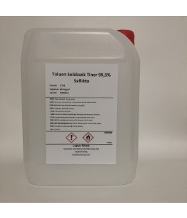 Selülozik Tiner Toluen %99,5  5 Litre