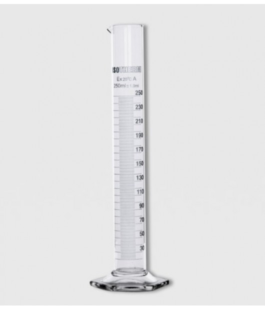Isotherm Mezür Cam Altıgen Taban 250 Ml